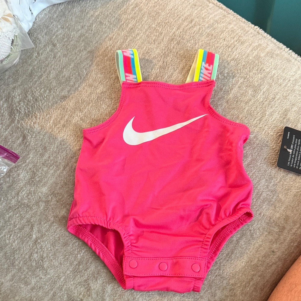 Nike Vibrant Pink Infant Swimsuit